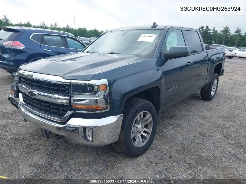 2017 Chevrolet Silverado 1500 1Lt VIN: 3GCUKREC0HG263924 Lot: 39816033