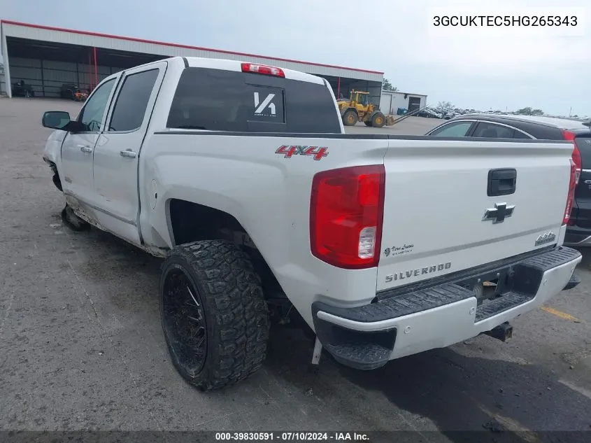 3GCUKTEC5HG265343 2017 Chevrolet Silverado 1500 High Country