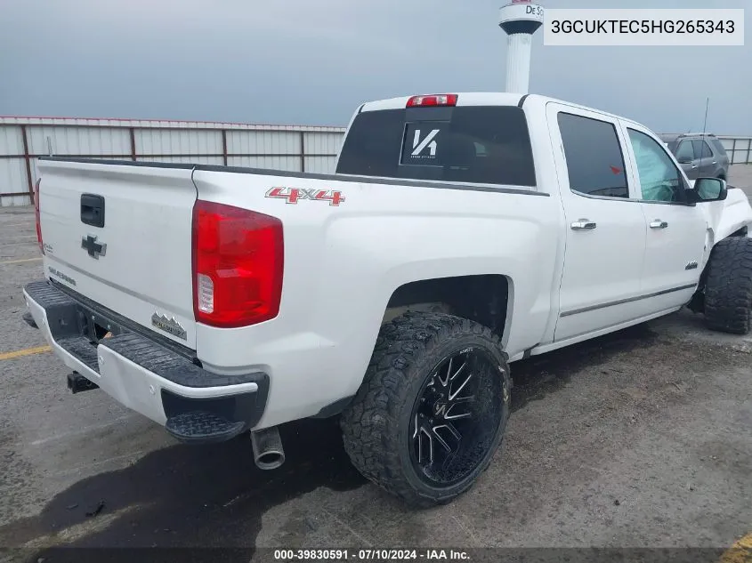 2017 Chevrolet Silverado 1500 High Country VIN: 3GCUKTEC5HG265343 Lot: 39830591