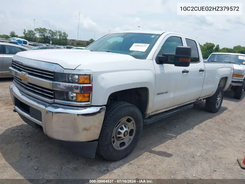 2017 Chevrolet Silverado 2500Hd Wt VIN: 1GC2CUEG2HZ379572 Lot: 39864537