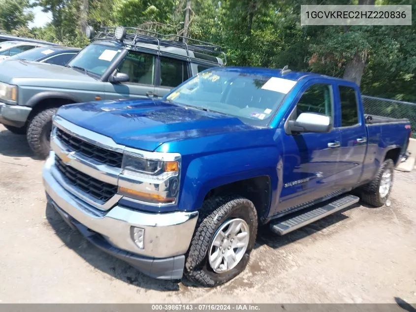 2017 Chevrolet Silverado 1500 1Lt VIN: 1GCVKREC2HZ220836 Lot: 39867143