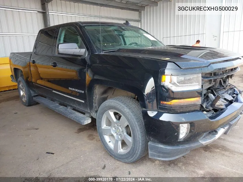 3GCUKRECXHG500029 2017 Chevrolet Silverado 1500 2Lt