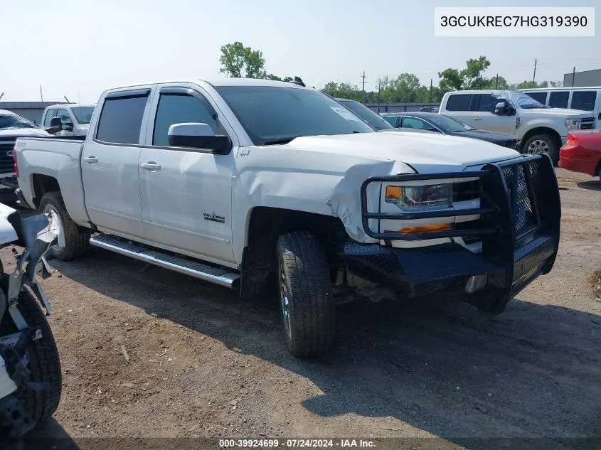 2017 Chevrolet Silverado 1500 2Lt VIN: 3GCUKREC7HG319390 Lot: 39924699