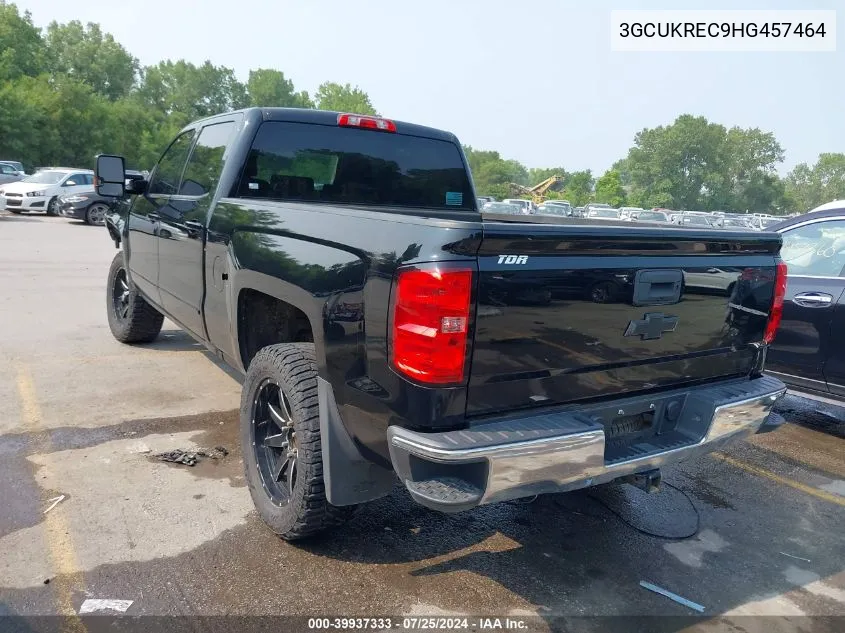 2017 Chevrolet Silverado 1500 1Lt/2Lt VIN: 3GCUKREC9HG457464 Lot: 39937333