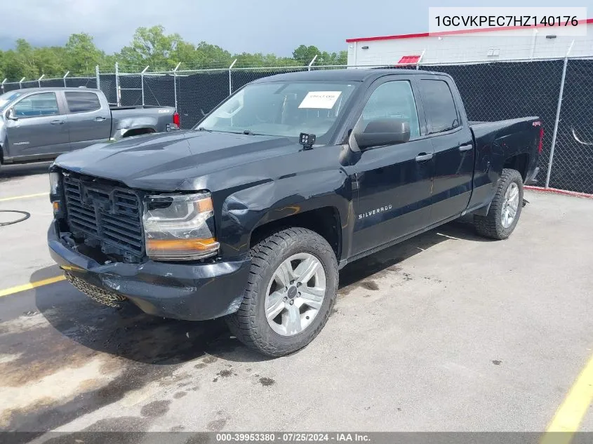 2017 Chevrolet Silverado 1500 Custom VIN: 1GCVKPEC7HZ140176 Lot: 39953380