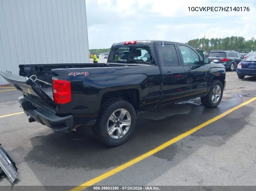 2017 Chevrolet Silverado 1500 Custom VIN: 1GCVKPEC7HZ140176 Lot: 39953380