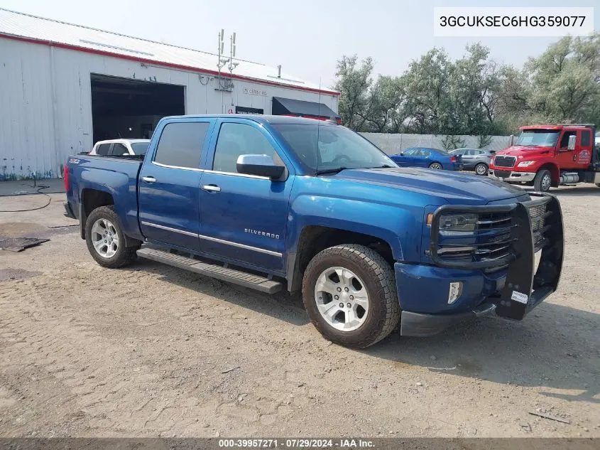 2017 Chevrolet Silverado 1500 2Lz VIN: 3GCUKSEC6HG359077 Lot: 39957271