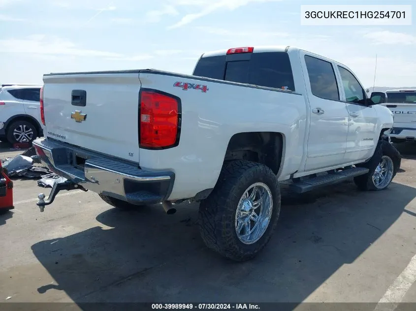 2017 Chevrolet Silverado 1500 1Lt/2Lt VIN: 3GCUKREC1HG254701 Lot: 39989949