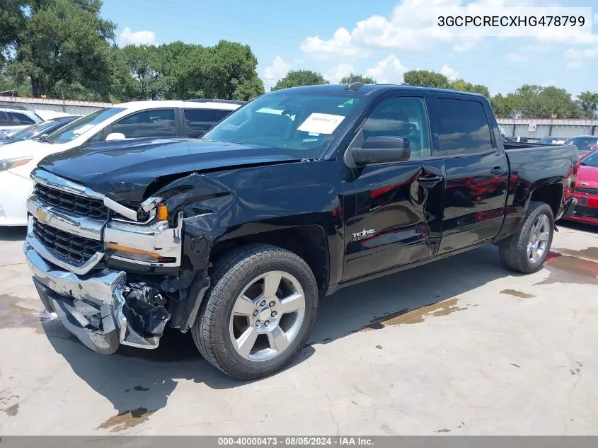 2017 Chevrolet Silverado C1500 Lt VIN: 3GCPCRECXHG478799 Lot: 40000473