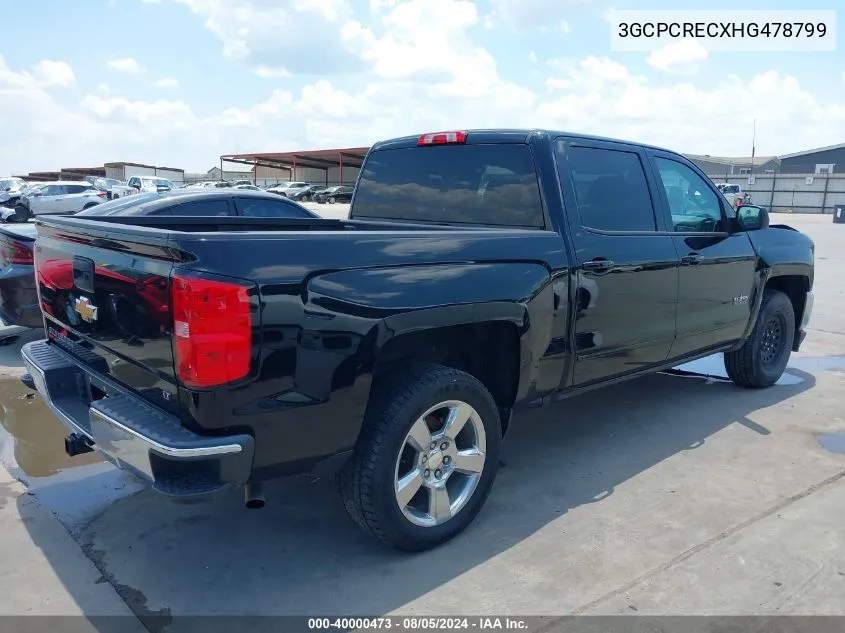 2017 Chevrolet Silverado C1500 Lt VIN: 3GCPCRECXHG478799 Lot: 40000473