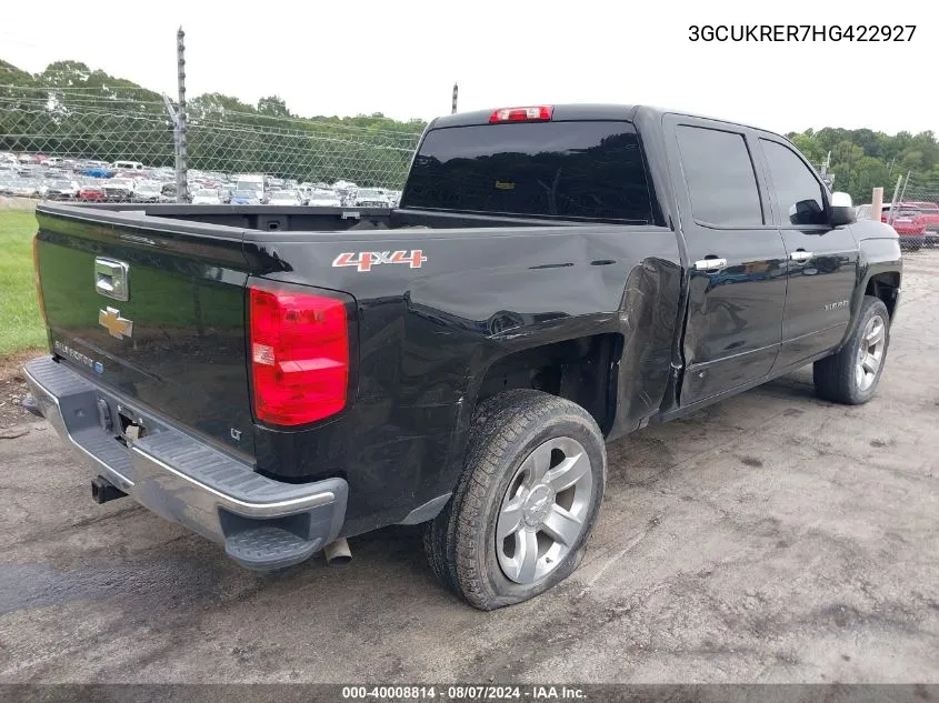 3GCUKRER7HG422927 2017 Chevrolet Silverado 1500 1Lt