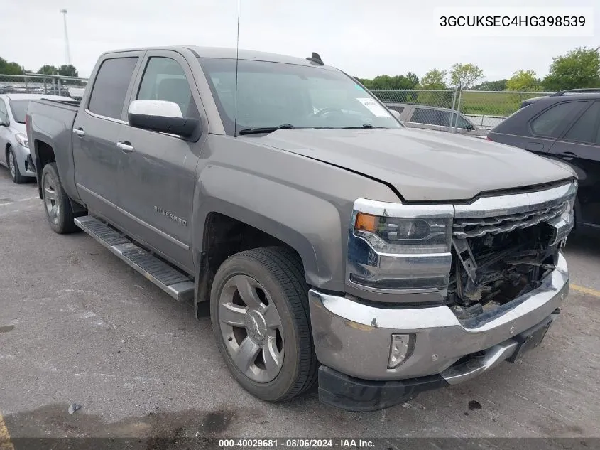 2017 Chevrolet Silverado 1500 1Lz VIN: 3GCUKSEC4HG398539 Lot: 40029681