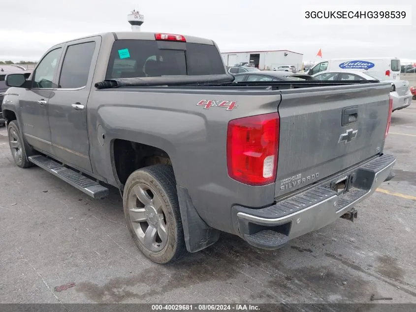 3GCUKSEC4HG398539 2017 Chevrolet Silverado 1500 1Lz