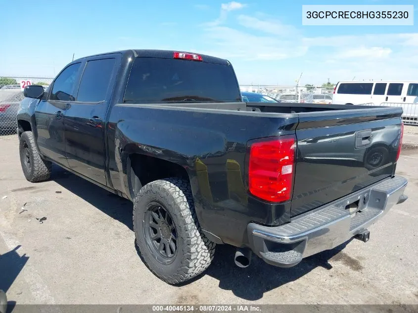 2017 Chevrolet Silverado 1500 1Lt VIN: 3GCPCREC8HG355230 Lot: 40045134