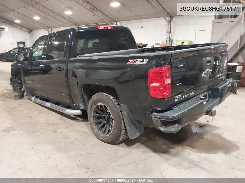 3GCUKREC8HG175171 2017 Chevrolet Silverado 1500 2Lt