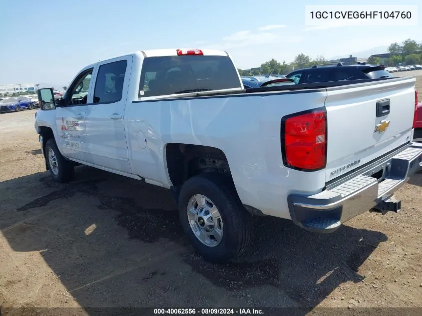 2017 Chevrolet Silverado 2500Hd Lt VIN: 1GC1CVEG6HF104760 Lot: 40062556