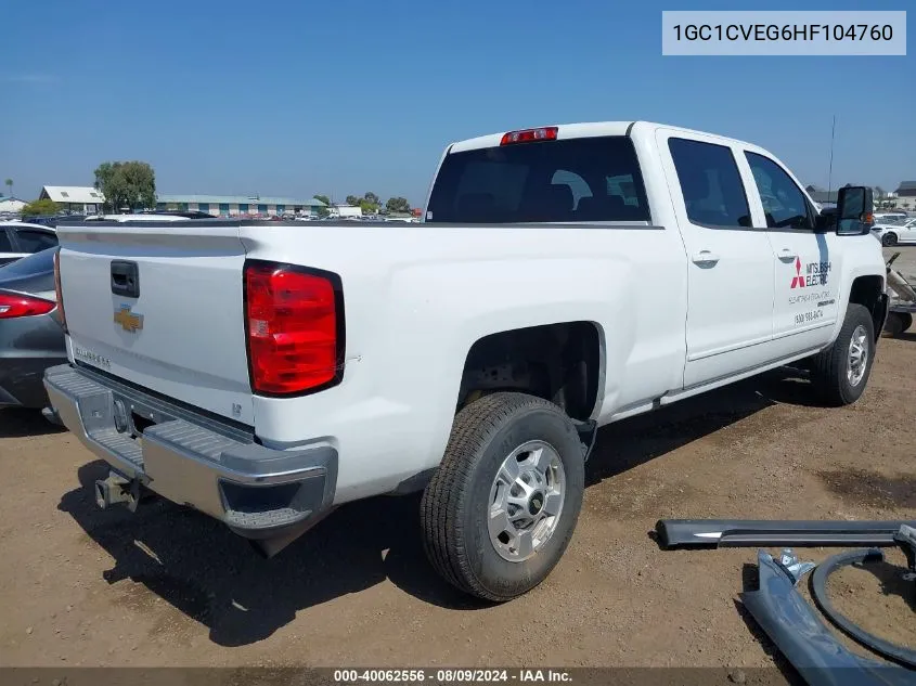 2017 Chevrolet Silverado 2500Hd Lt VIN: 1GC1CVEG6HF104760 Lot: 40062556