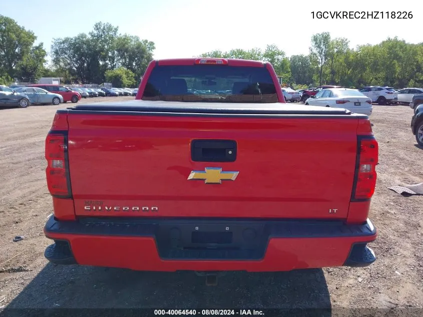 2017 Chevrolet Silverado 1500 1Lt/2Lt VIN: 1GCVKREC2HZ118226 Lot: 40064540