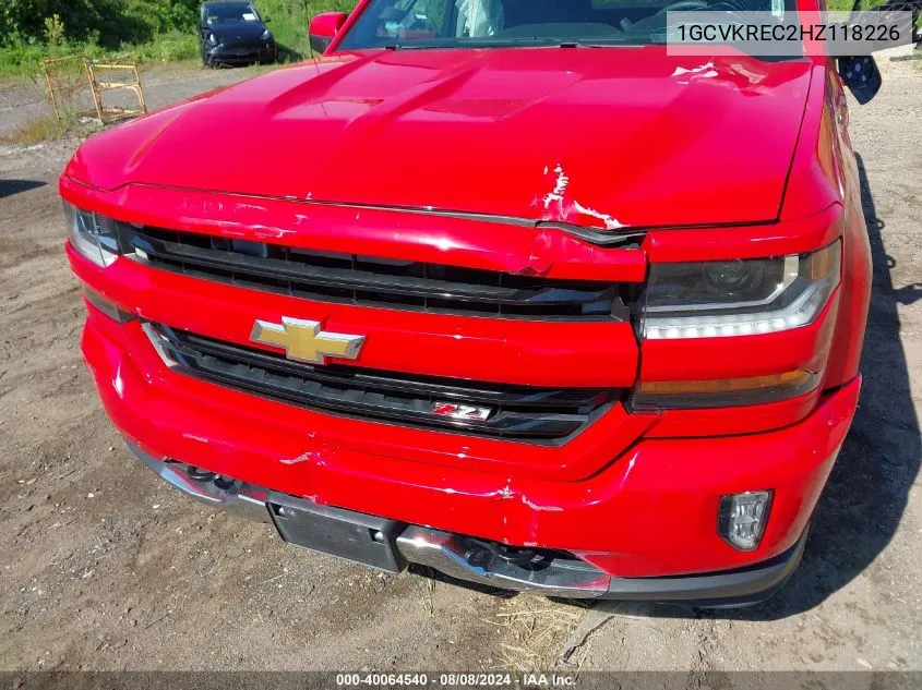 1GCVKREC2HZ118226 2017 Chevrolet Silverado 1500 1Lt/2Lt