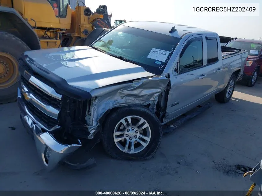 1GCRCREC5HZ202409 2017 Chevrolet Silverado 1500 1Lt