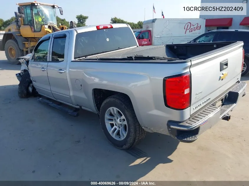 1GCRCREC5HZ202409 2017 Chevrolet Silverado 1500 1Lt