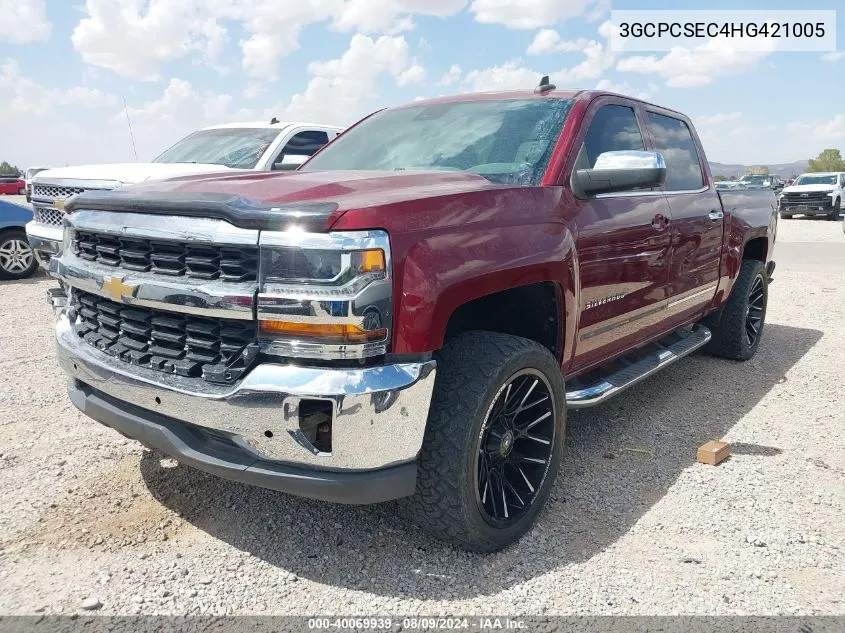 2017 Chevrolet Silverado 1500 1Lz VIN: 3GCPCSEC4HG421005 Lot: 40069939