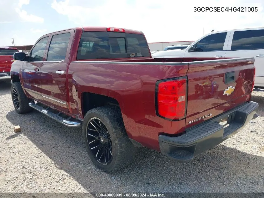 3GCPCSEC4HG421005 2017 Chevrolet Silverado 1500 1Lz