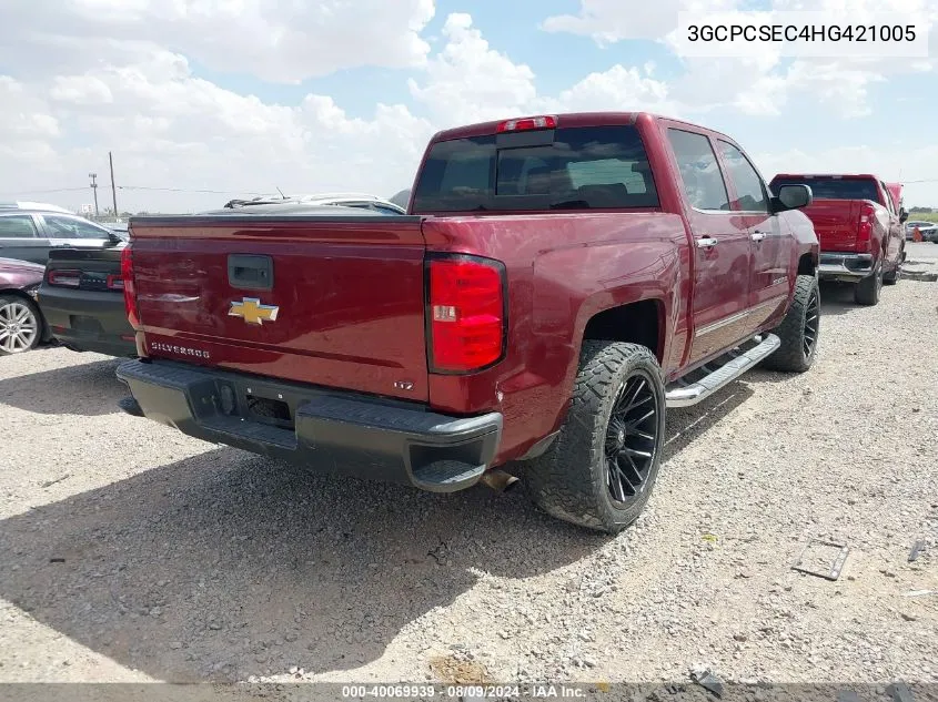 2017 Chevrolet Silverado 1500 1Lz VIN: 3GCPCSEC4HG421005 Lot: 40069939