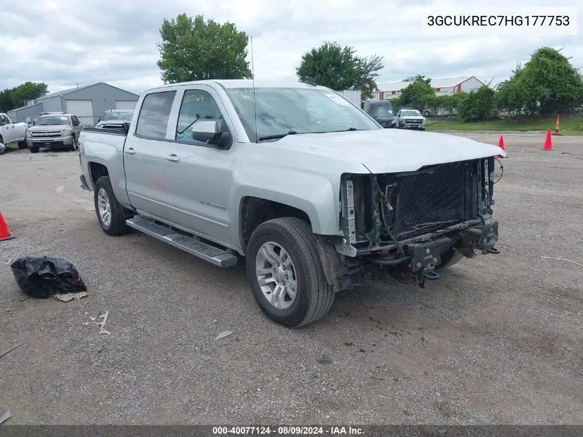 2017 Chevrolet Silverado 1500 1Lt VIN: 3GCUKREC7HG177753 Lot: 40077124