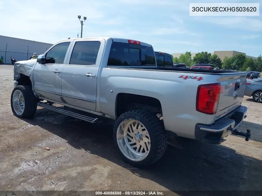 2017 Chevrolet Silverado 1500 1Lz VIN: 3GCUKSECXHG503620 Lot: 40086588