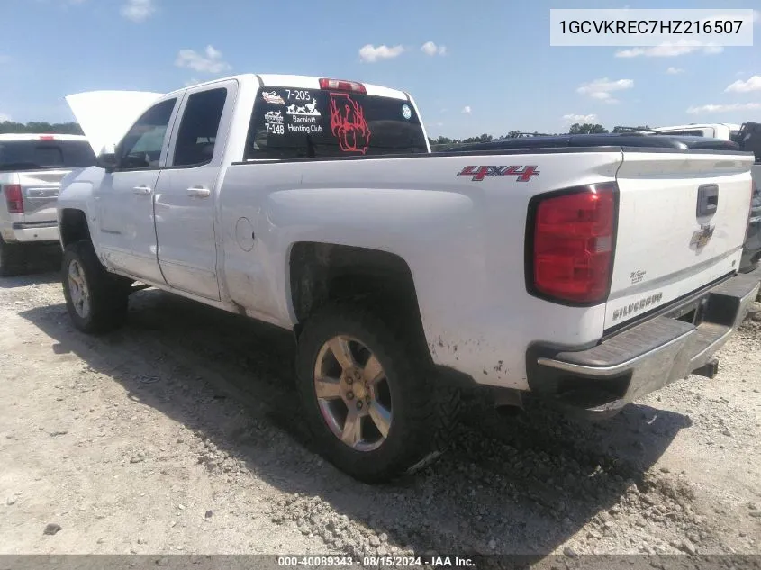 2017 Chevrolet Silverado 1500 1Lt VIN: 1GCVKREC7HZ216507 Lot: 40089343