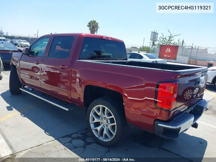 3GCPCREC4HG119321 2017 Chevrolet Silverado 1500 1Lt