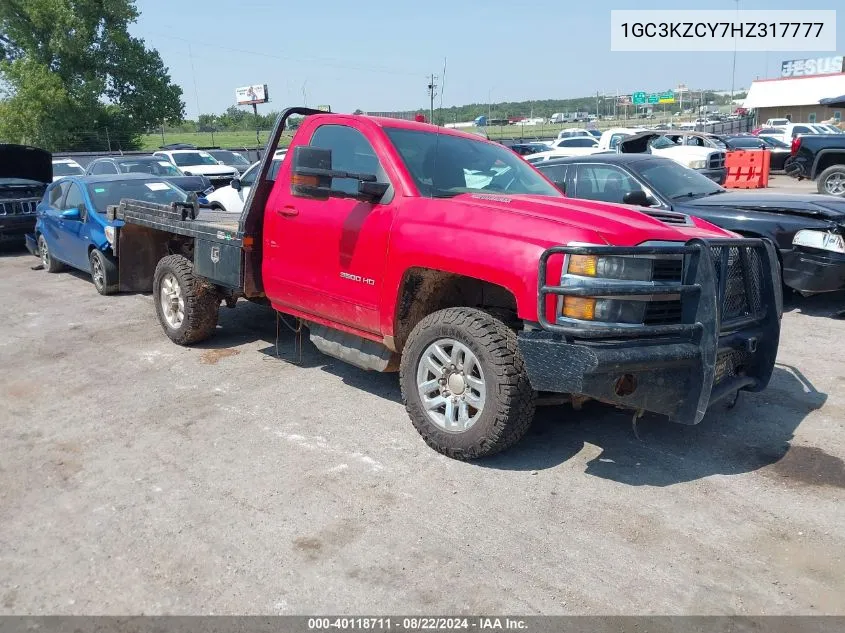 2017 Chevrolet Silverado 3500Hd Lt VIN: 1GC3KZCY7HZ317777 Lot: 40118711