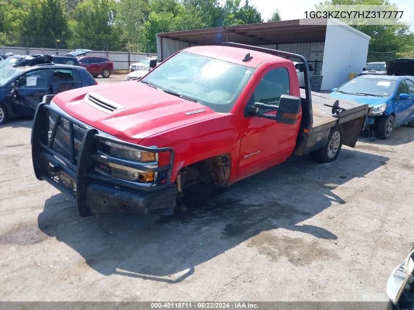 2017 Chevrolet Silverado 3500Hd Lt VIN: 1GC3KZCY7HZ317777 Lot: 40118711