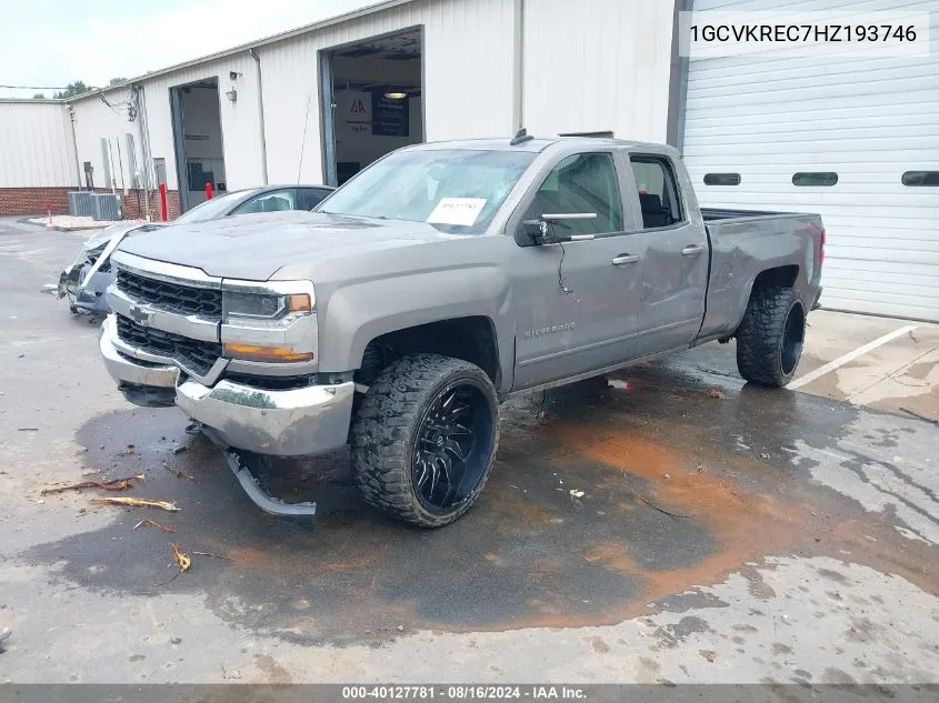 2017 Chevrolet Silverado 1500 1Lt VIN: 1GCVKREC7HZ193746 Lot: 40127781