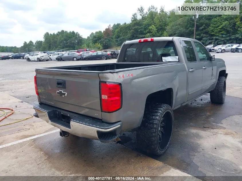 2017 Chevrolet Silverado 1500 1Lt VIN: 1GCVKREC7HZ193746 Lot: 40127781