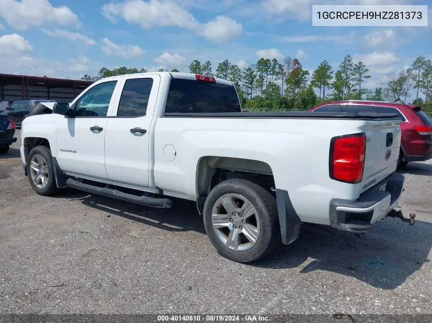 2017 Chevrolet Silverado 1500 Custom VIN: 1GCRCPEH9HZ281373 Lot: 40140610