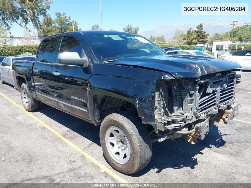 2017 Chevrolet Silverado 1500 1Lt VIN: 3GCPCREC2HG406284 Lot: 40141587