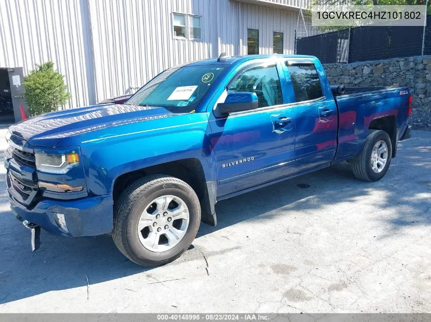 2017 Chevrolet Silverado 1500 2Lt VIN: 1GCVKREC4HZ101802 Lot: 40148998