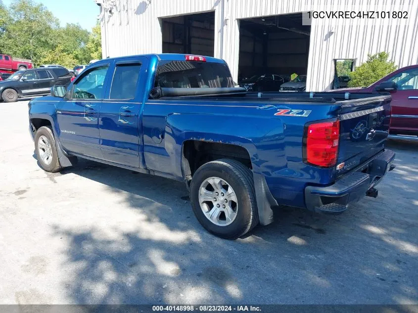 2017 Chevrolet Silverado 1500 2Lt VIN: 1GCVKREC4HZ101802 Lot: 40148998