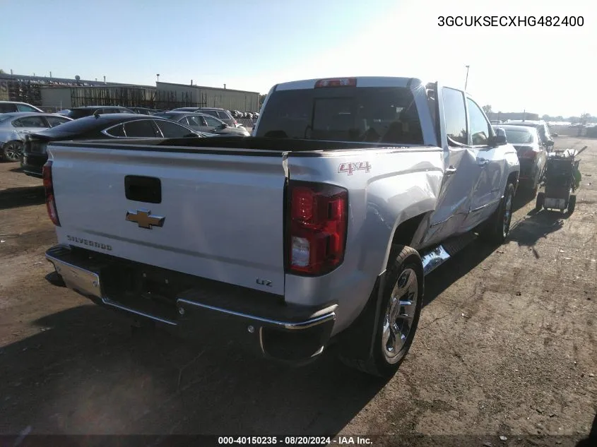 2017 Chevrolet Silverado K1500 Ltz VIN: 3GCUKSECXHG482400 Lot: 40150235