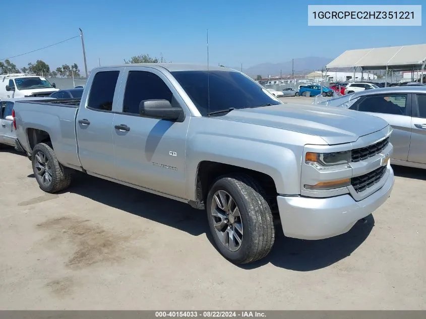 1GCRCPEC2HZ351221 2017 Chevrolet Silverado 1500 Custom