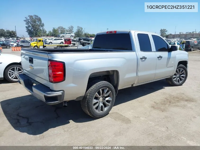 1GCRCPEC2HZ351221 2017 Chevrolet Silverado 1500 Custom