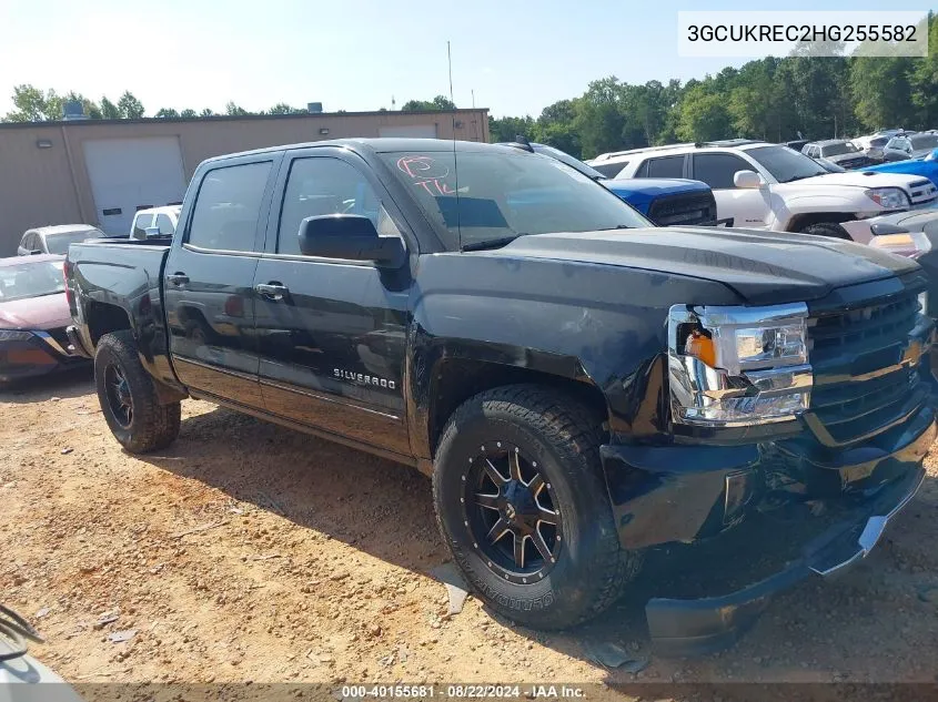 2017 Chevrolet Silverado 1500 2Lt VIN: 3GCUKREC2HG255582 Lot: 40155681