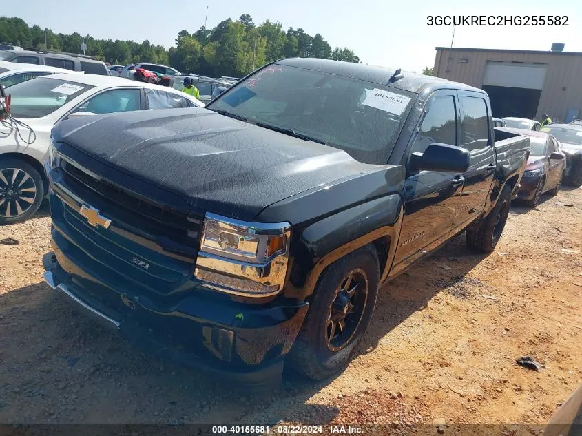 2017 Chevrolet Silverado 1500 2Lt VIN: 3GCUKREC2HG255582 Lot: 40155681