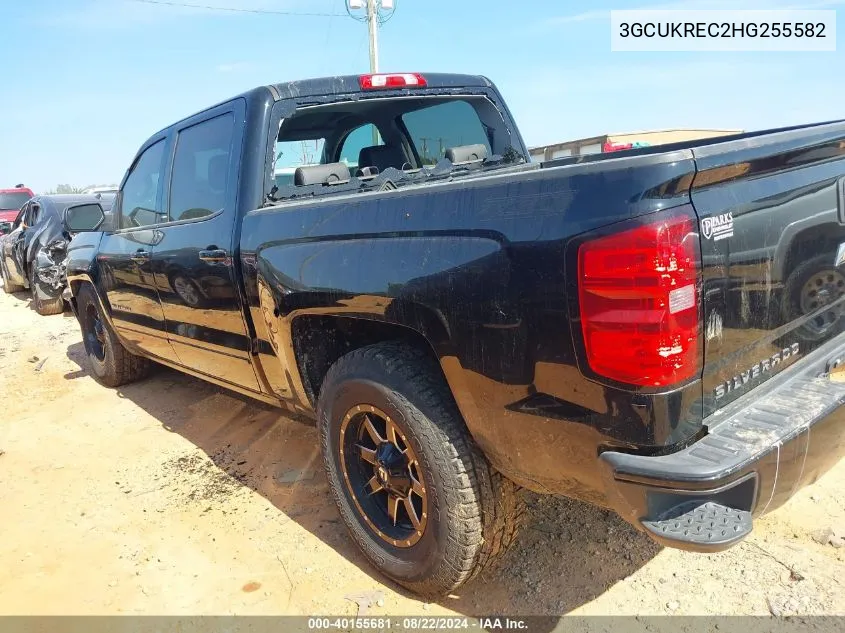 2017 Chevrolet Silverado 1500 2Lt VIN: 3GCUKREC2HG255582 Lot: 40155681