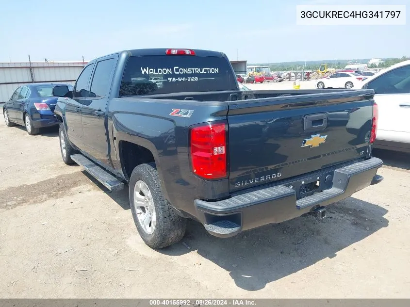 2017 Chevrolet Silverado 1500 2Lt VIN: 3GCUKREC4HG341797 Lot: 40155992