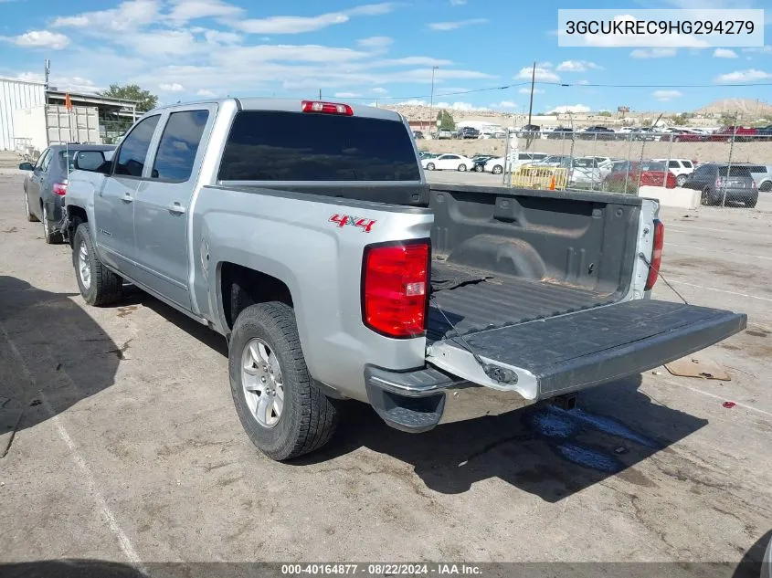 2017 Chevrolet Silverado 1500 1Lt VIN: 3GCUKREC9HG294279 Lot: 40164877