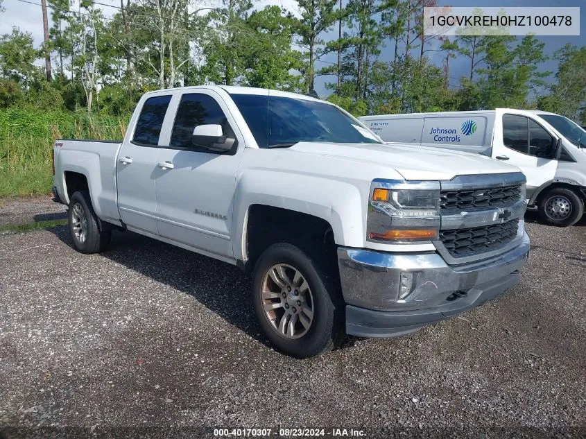 2017 Chevrolet Silverado 1500 1Lt VIN: 1GCVKREH0HZ100478 Lot: 40170307