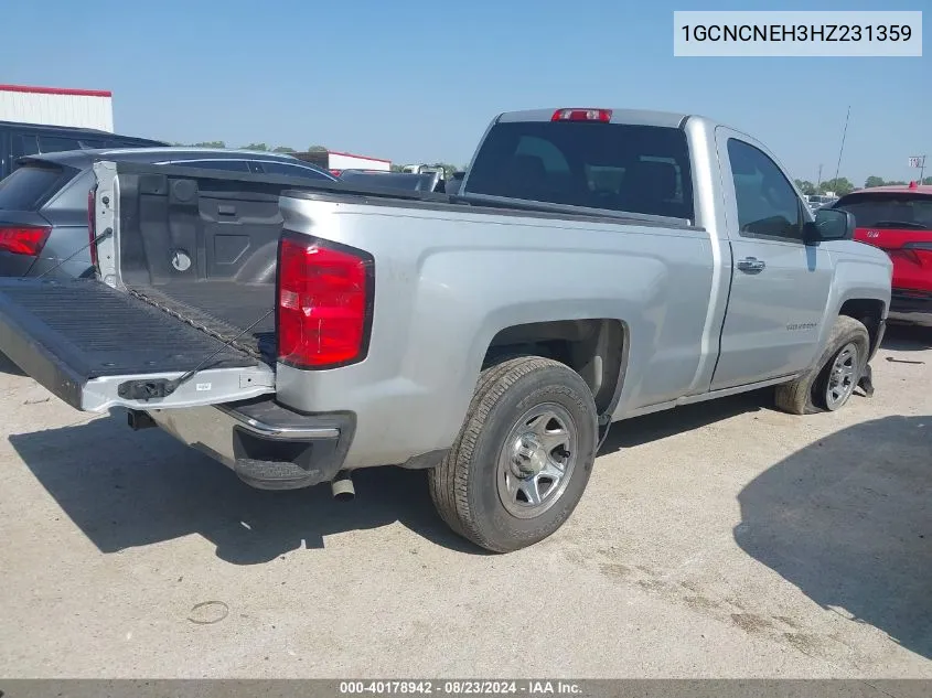 2017 Chevrolet Silverado 1500 Wt VIN: 1GCNCNEH3HZ231359 Lot: 40178942